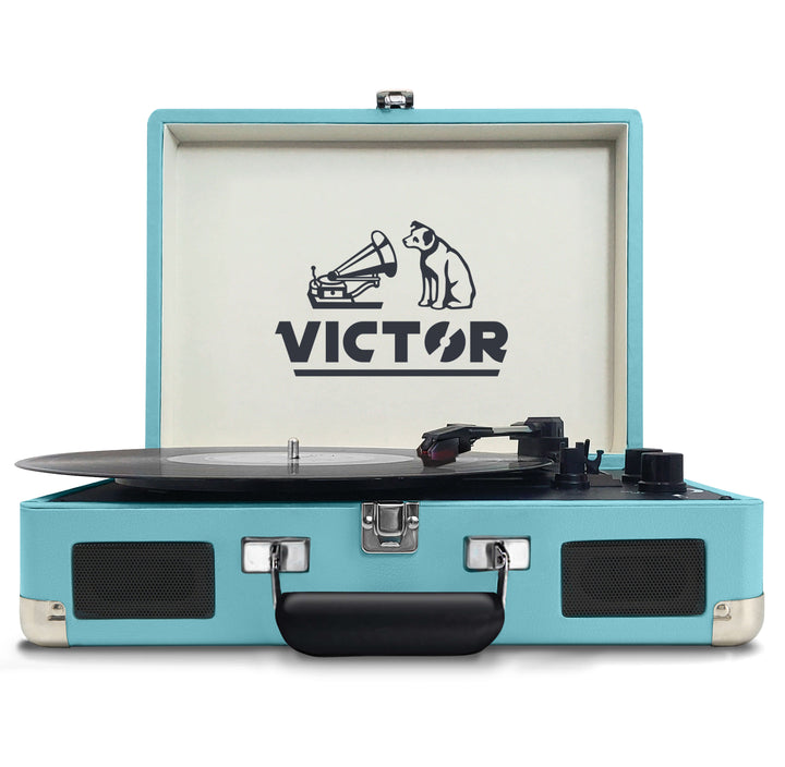 Victor Metro Portable Suitcase Turntable with Dual Bluetooth