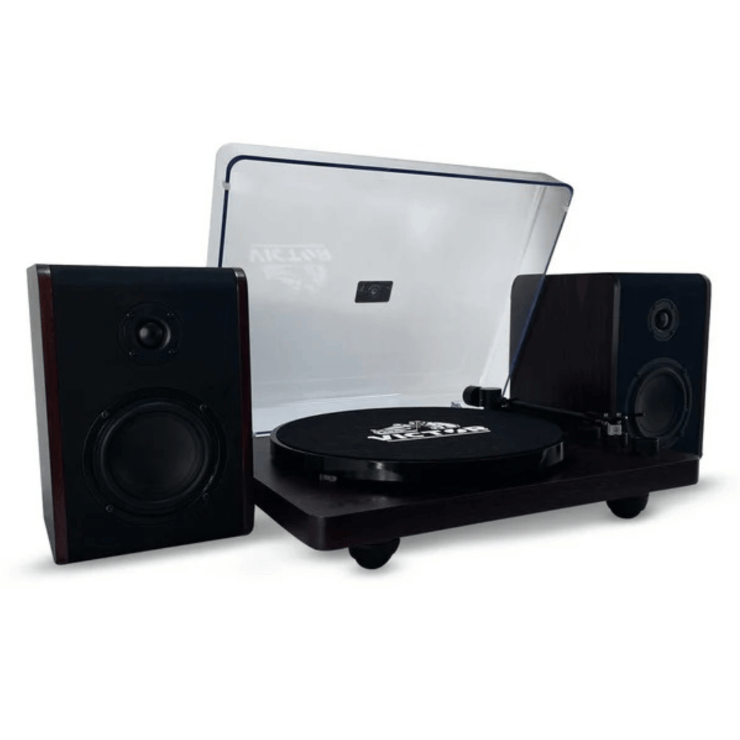 Victor Lincoln 3-Speed Bluetooth Turntable with Speakers