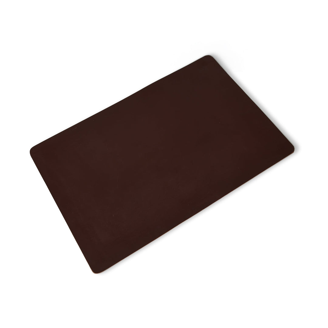 Espresso Buffalo Leather Desk Mat & Mouse Pad