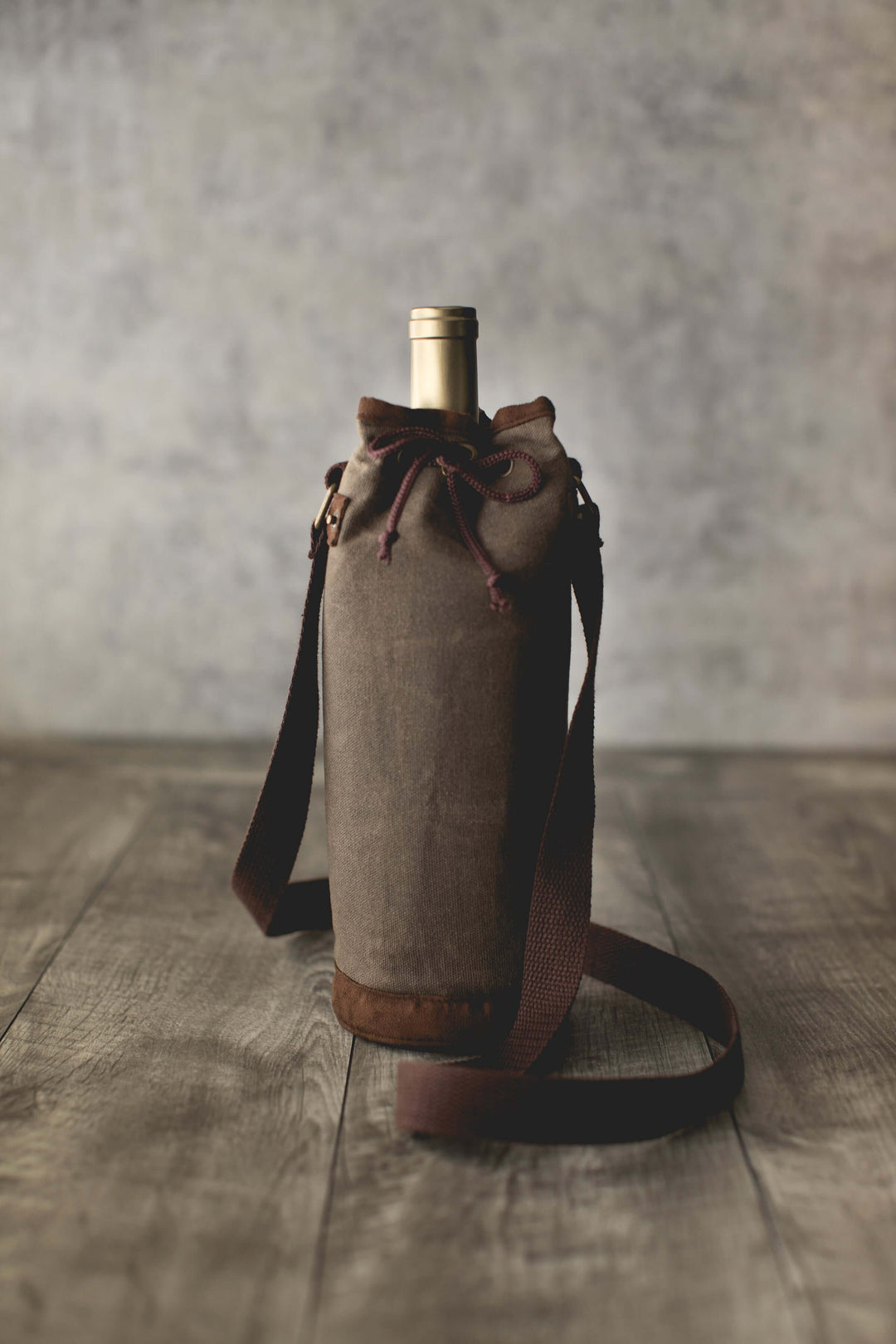Waxed Canvas Wine Tote