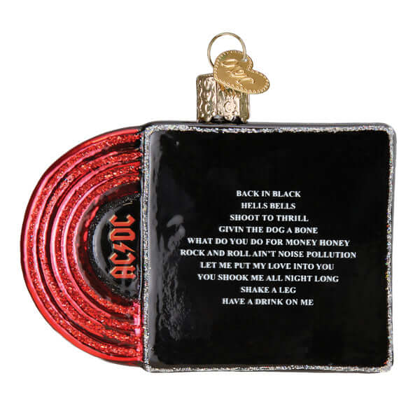 Back In Black Album Cover Ornament