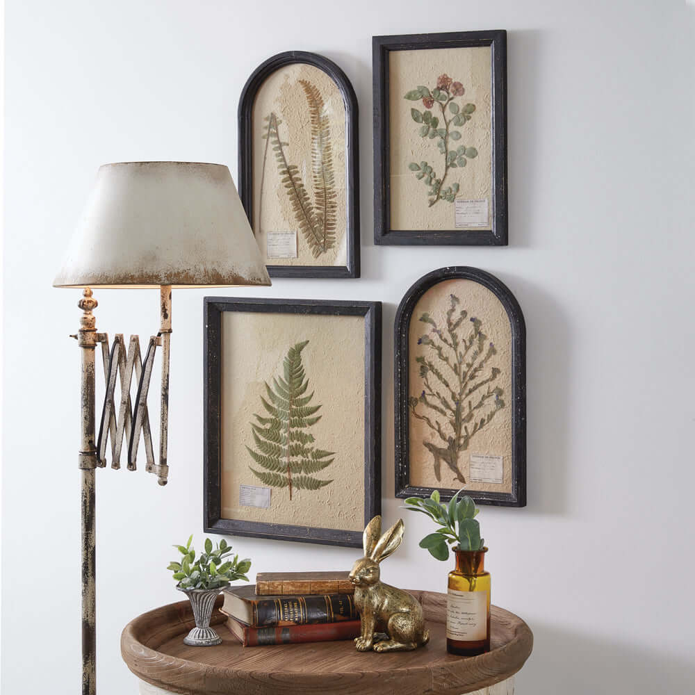 Vintage Pressed Lady Fern Botanical Wall Art