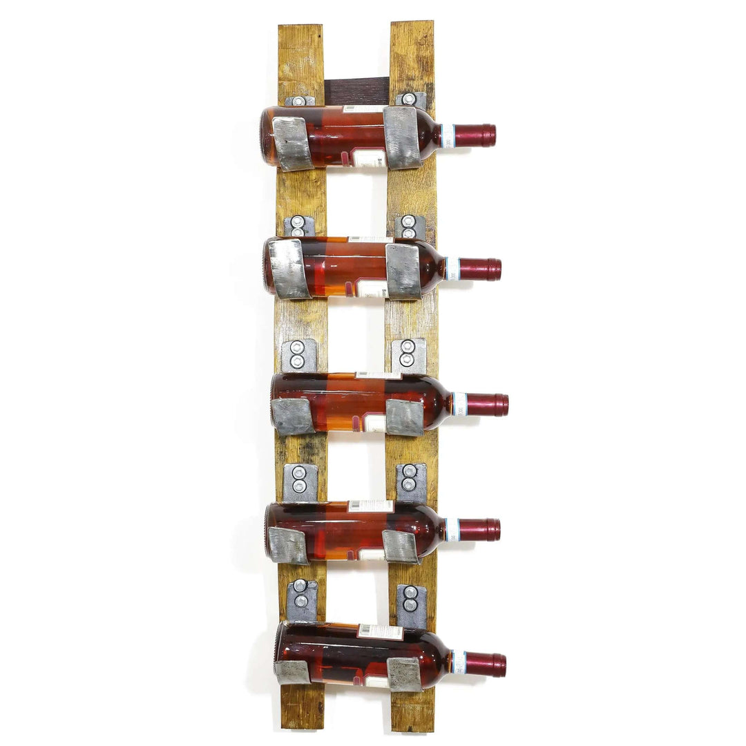 Reclaimed Wine Barrel Stave Wall Mount Wine Rack
