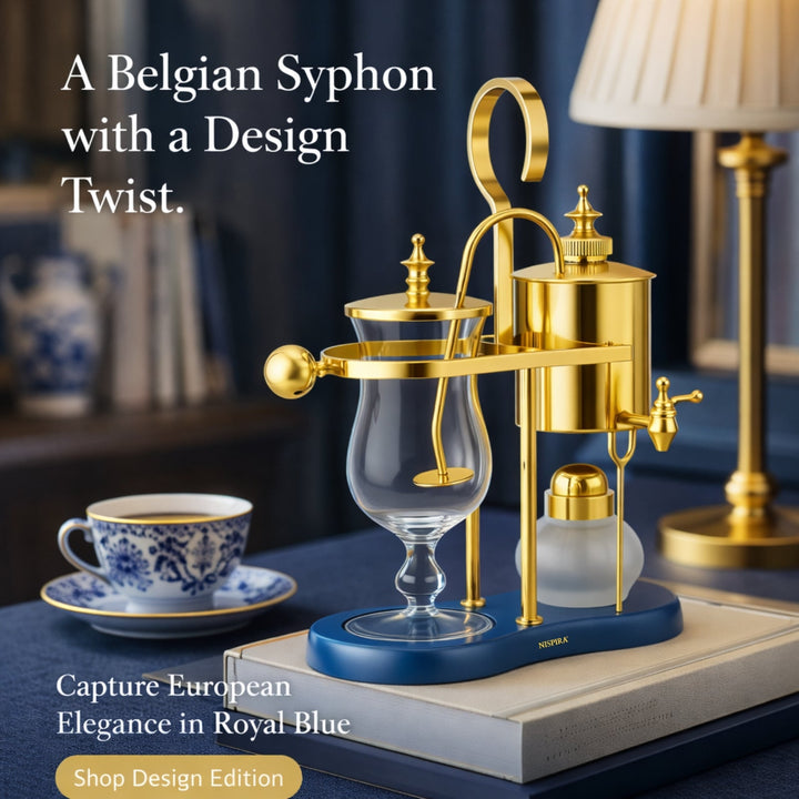 Royal Balance Syphon – Peacock Blue Collector Edition | Artisan Brewing + Coffee Table Centerpiece
