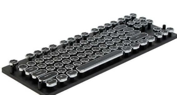 Round-Key Typewriter-Style Mechanical Keyboard