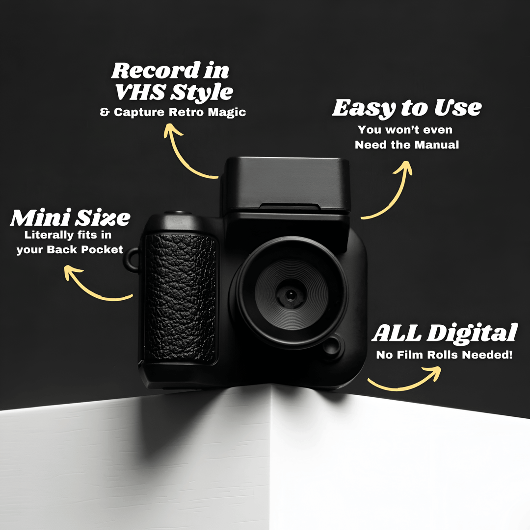 Retro Mini Digital Keychain Camera