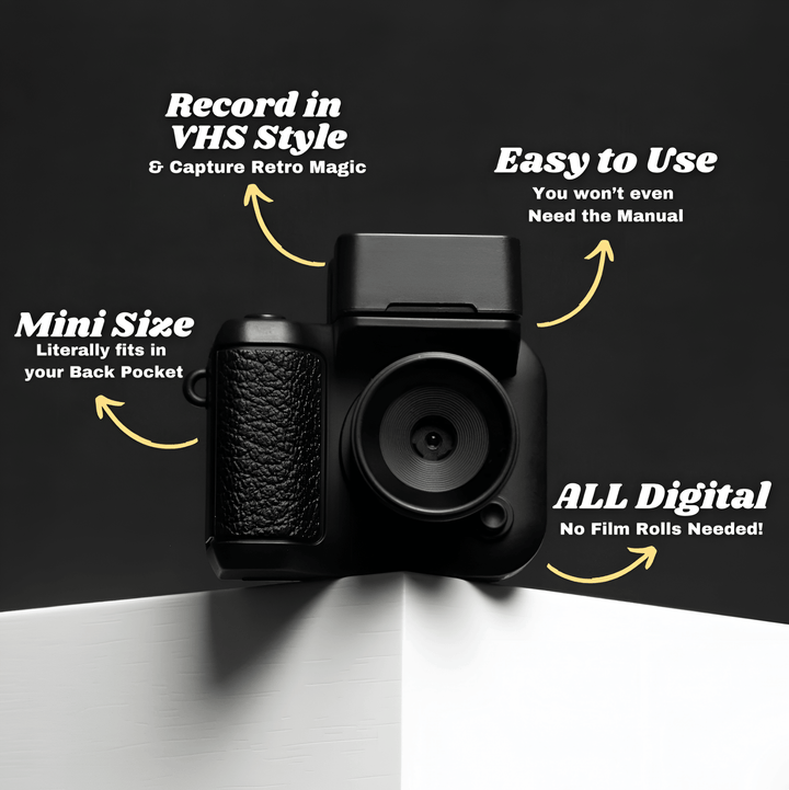 Retro Mini Digital Keychain Camera