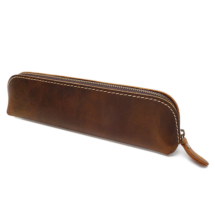 Handmade Full-Grain Leather Pencil Case
