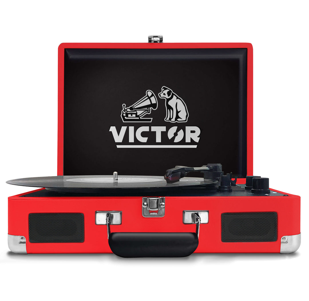 Victor Metro Portable Suitcase Turntable with Dual Bluetooth