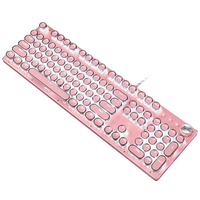 Round-Key Typewriter-Style Mechanical Keyboard