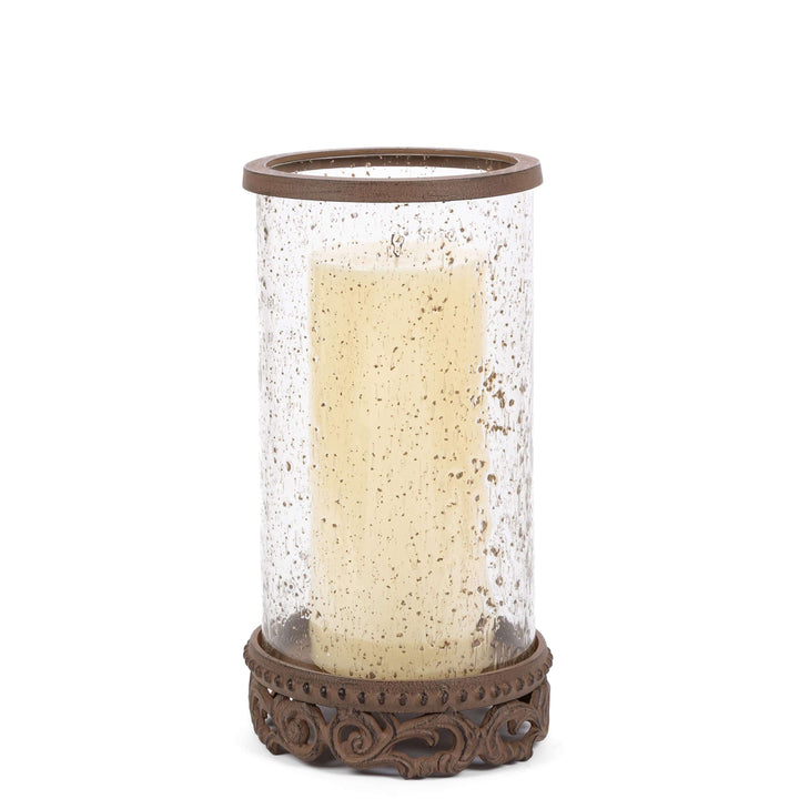Acanthus Glass Hurricane, 12.75"