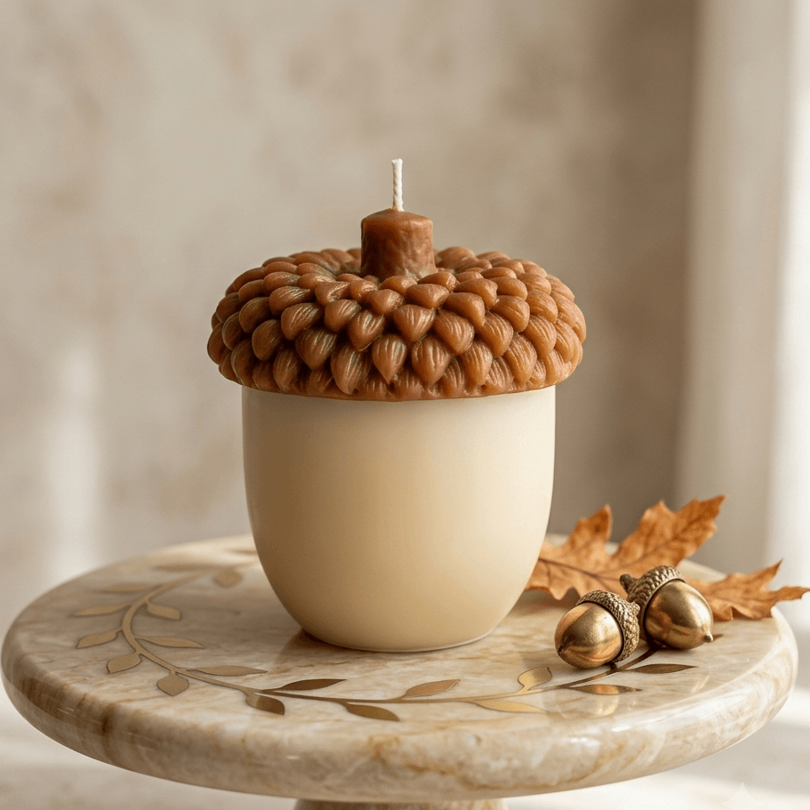 Two-Tone Acorn Soy Wax Candle