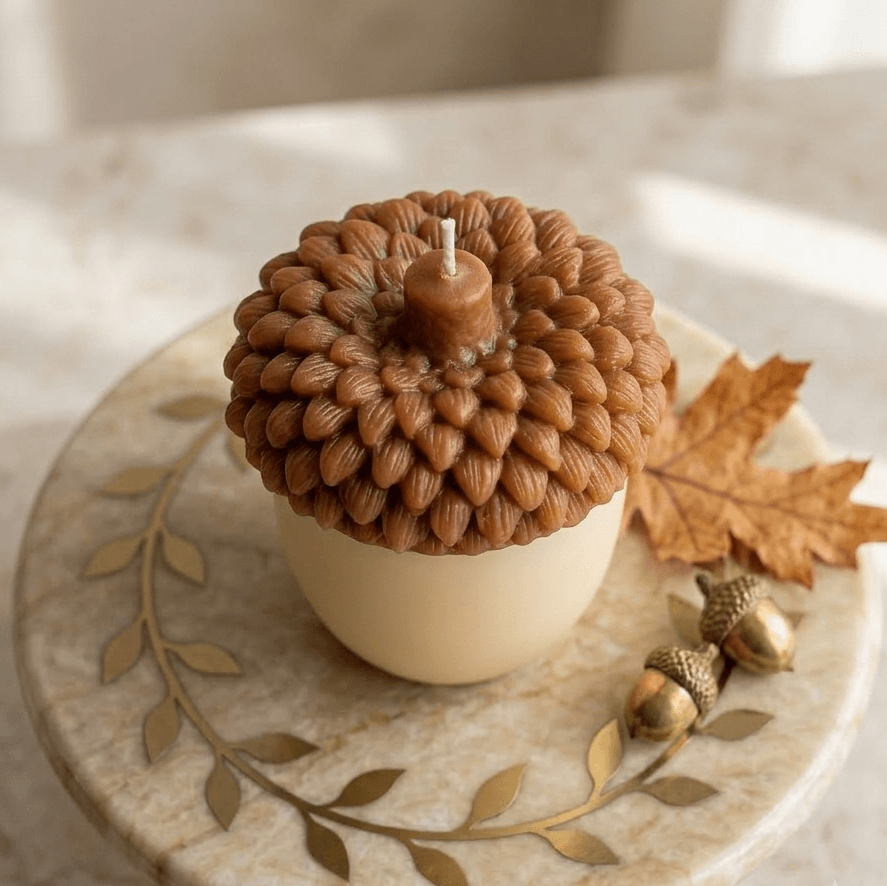Two-Tone Acorn Soy Wax Candle