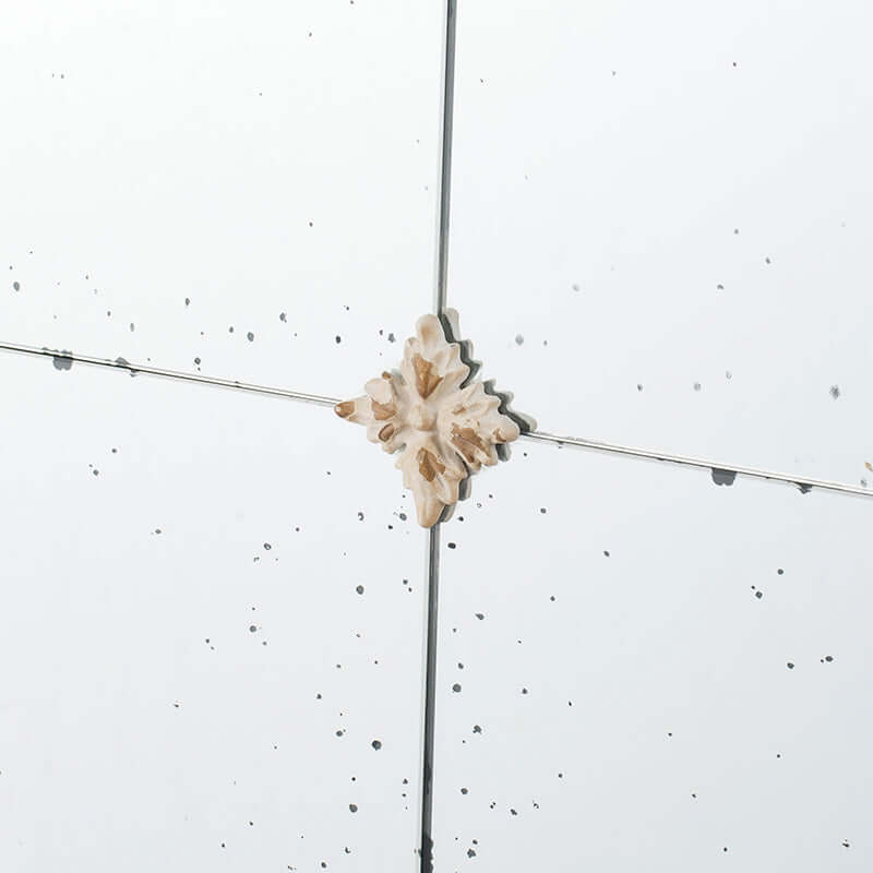 Antique Cream & Gold Arched Wall Mirror