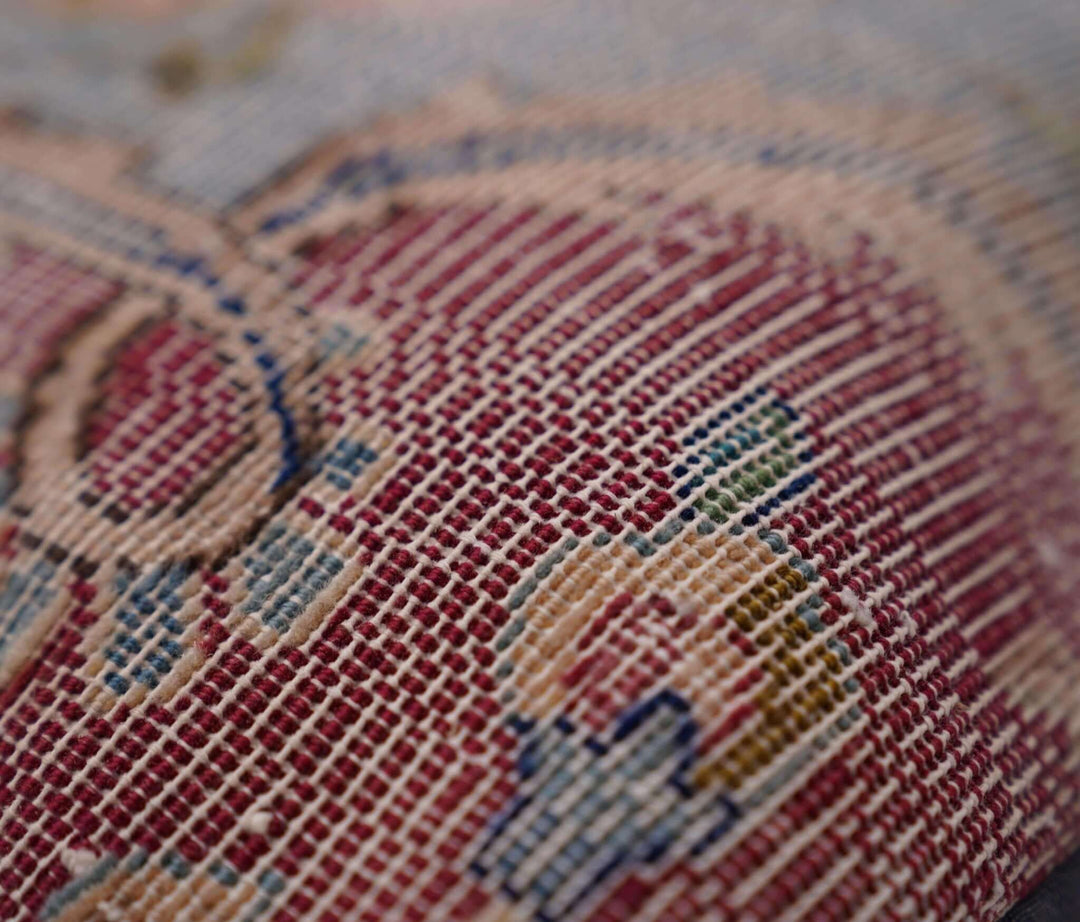 Antique Handmade Persian Kerman Rug Pillow