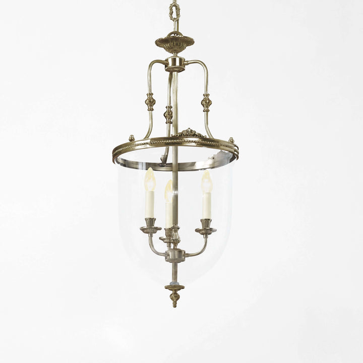 Vintage-style pendant light fixture on a white background