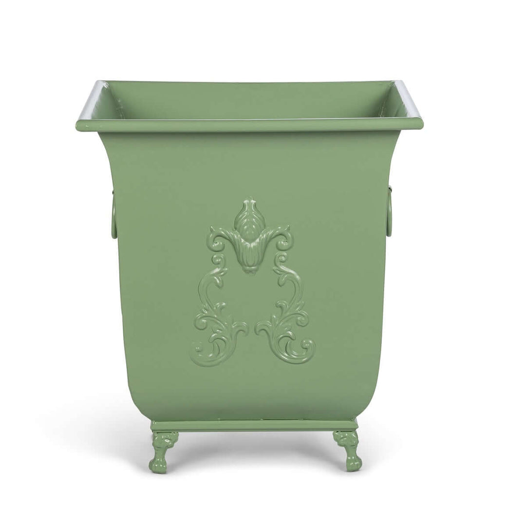 Grand Scroll Planter, Soft Garden Green