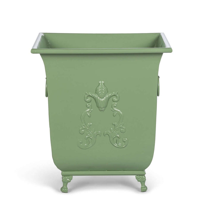 Grand Scroll Planter, Soft Garden Green
