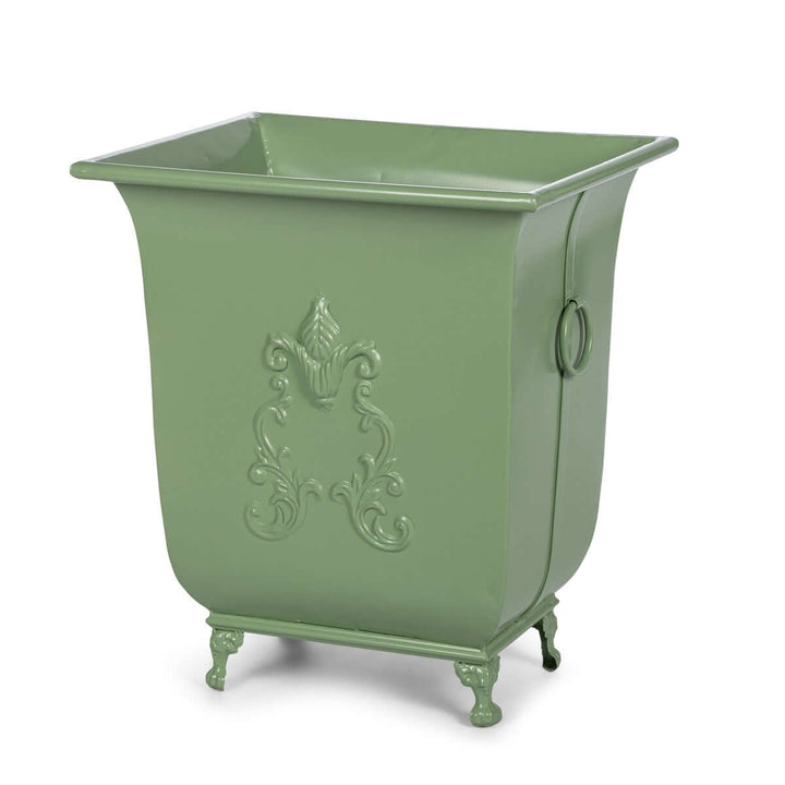 Grand Scroll Planter, Soft Garden Green