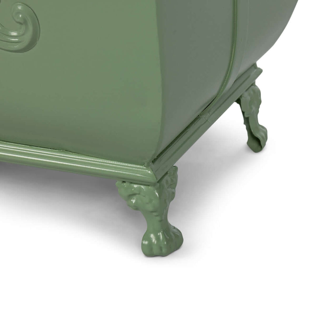 Grand Scroll Planter, Soft Garden Green