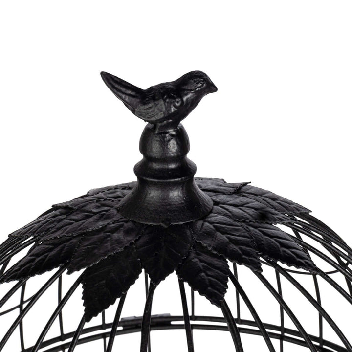 Scrollwork Birdcage Planters, Set of 2, Black