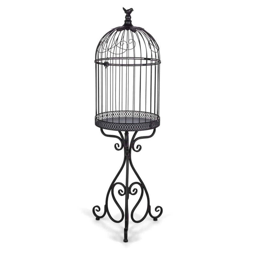 Scrollwork Birdcage Planters, Set of 2, Black