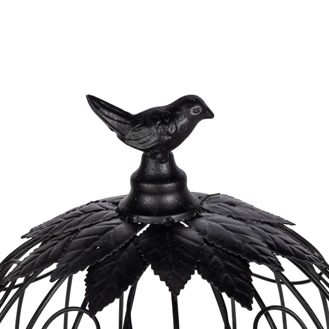 Scrollwork Birdcage Planters, Set of 2, Black