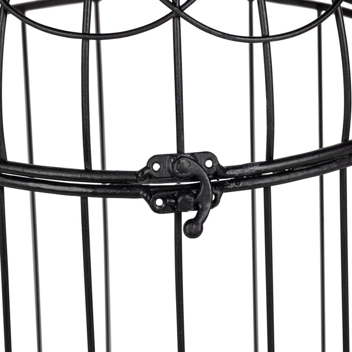 Scrollwork Birdcage Planters, Set of 2, Black