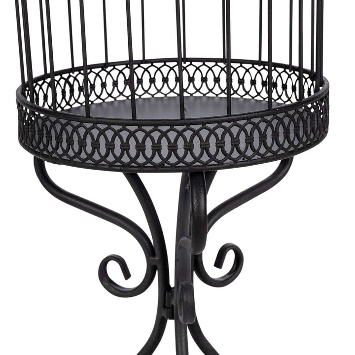 Scrollwork Birdcage Planters, Set of 2, Black