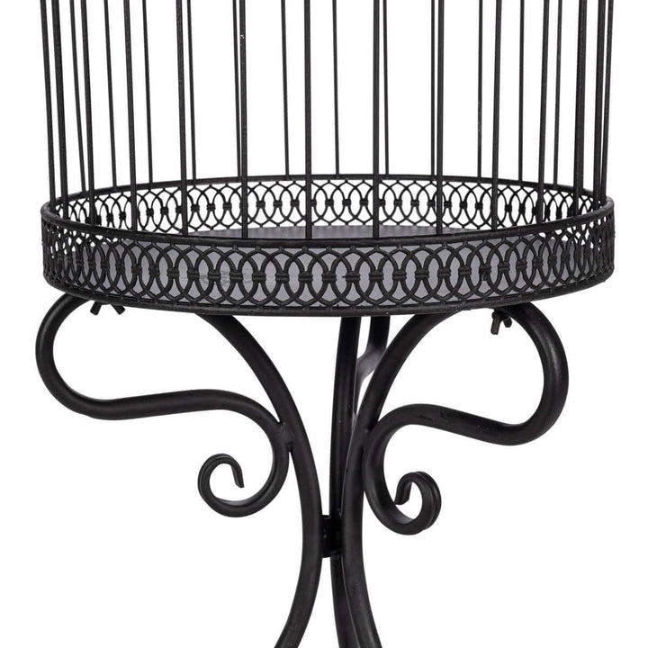 Scrollwork Birdcage Planters, Set of 2, Black