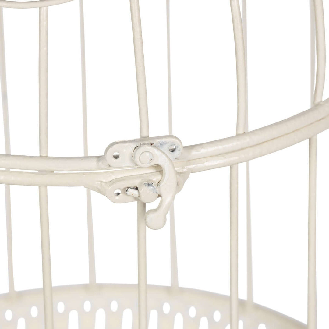 Scrollwork Birdcage Planters, Set of 2, Soft White