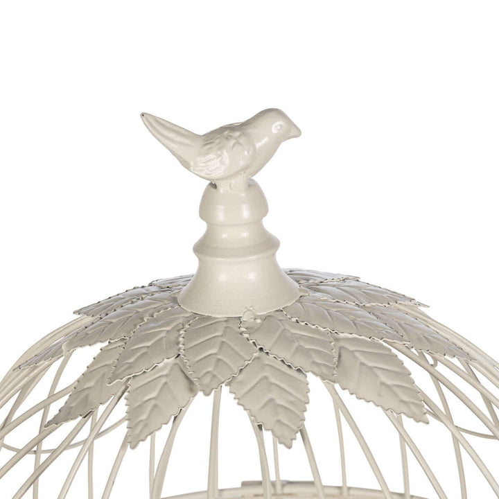 Scrollwork Birdcage Planters, Set of 2, Soft White