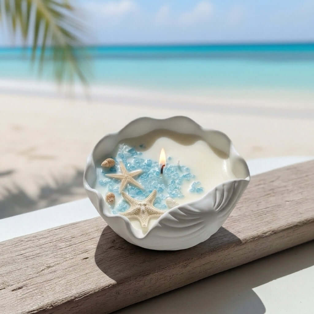 Coastal Shell Bowl Soy Candle
