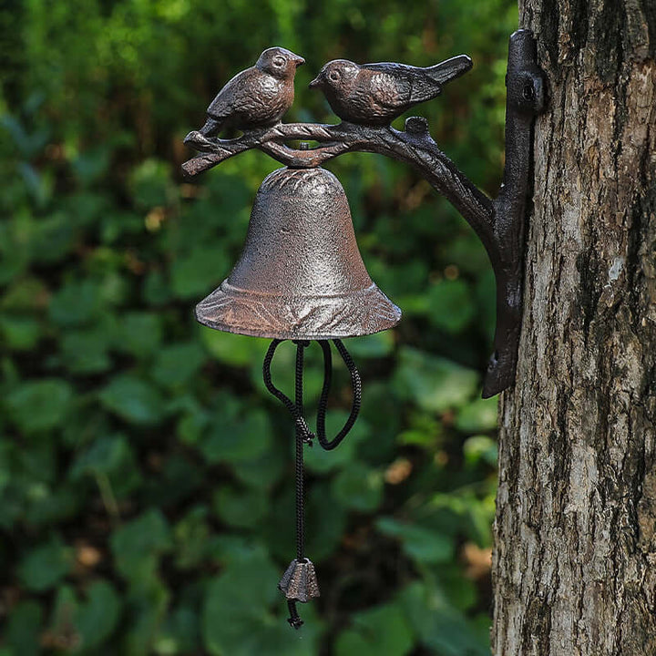 Vintage Farmhouse Cast Iron Bird Bell