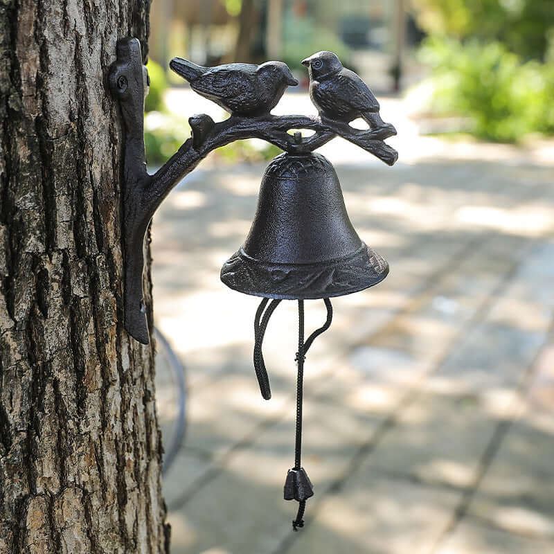 Vintage Farmhouse Cast Iron Bird Bell