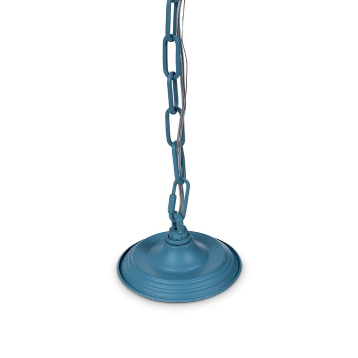 Vintage Pagoda Chandelier – Blue Lotus Lantern Pendant Light canopy and chain