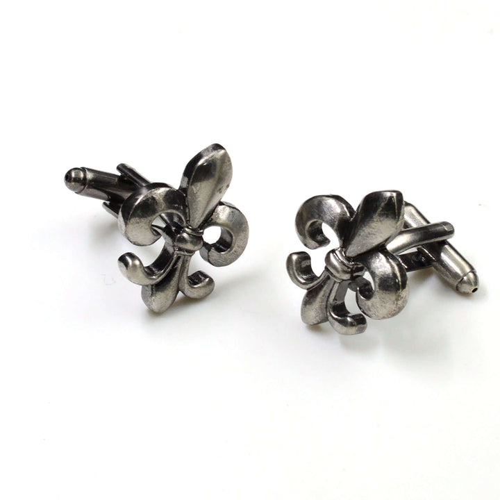 Antique Silver Fleur Di Lis Cufflinks