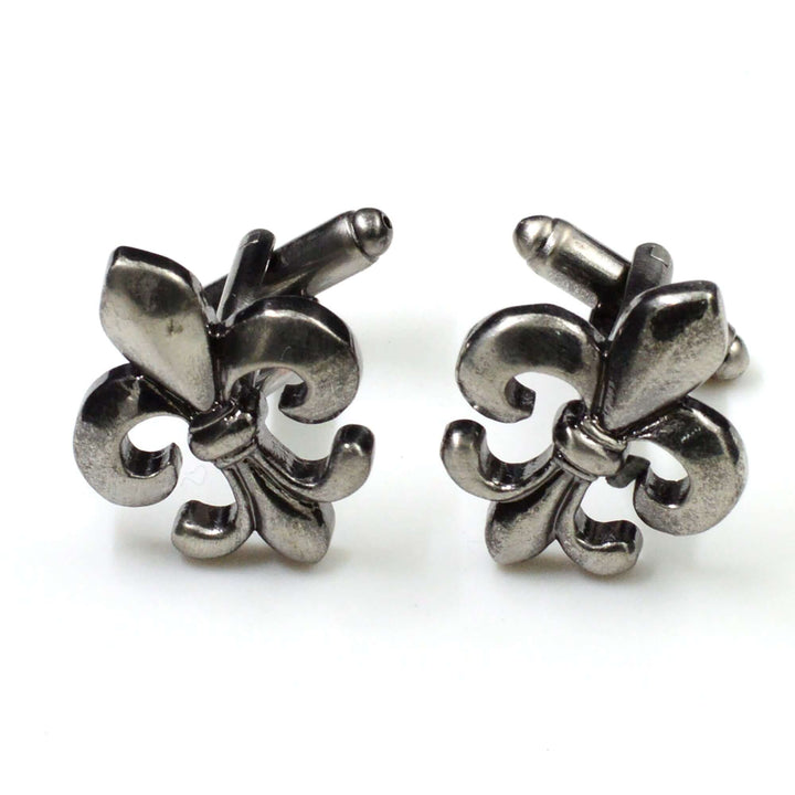 Antique Silver Fleur Di Lis Cufflinks