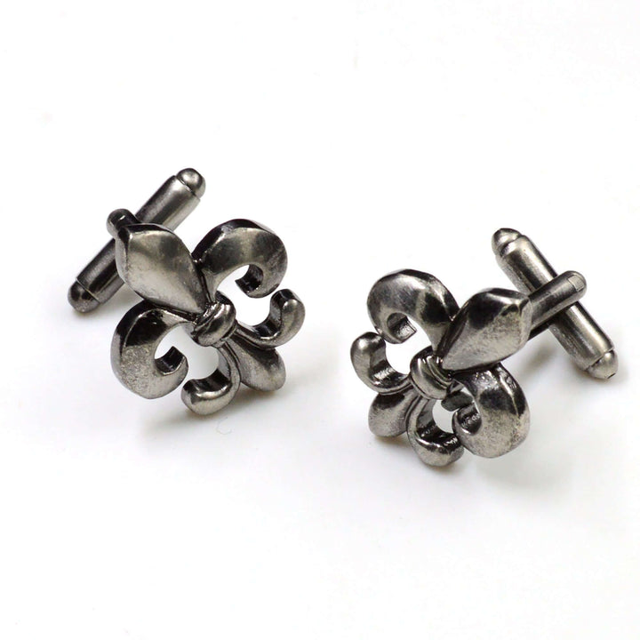 Antique Silver Fleur Di Lis Cufflinks