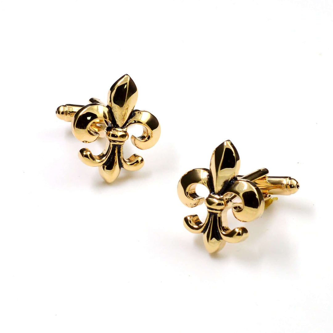 Antique Gold Fleur Di Lis Cufflinks