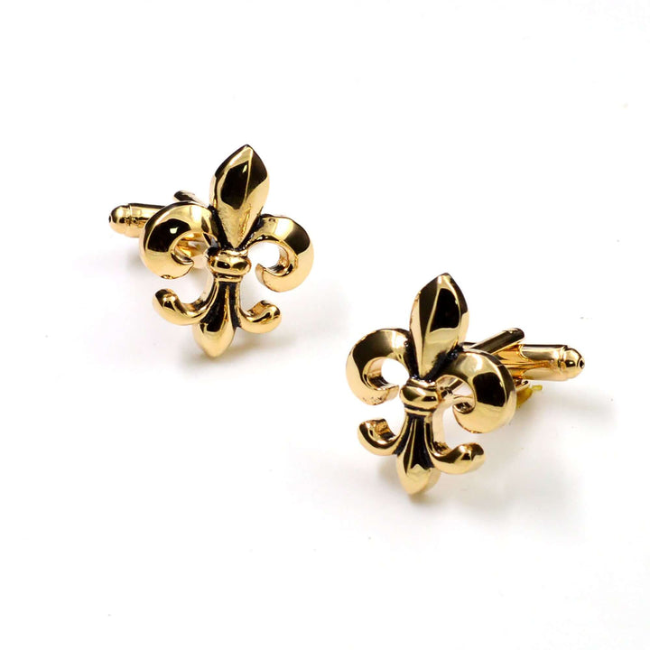 Antique Gold Fleur Di Lis Cufflinks