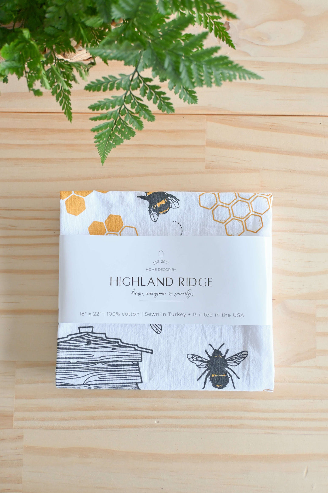 Vintage Bee Tea Towel