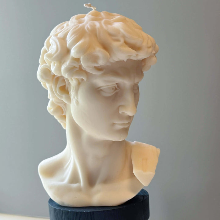 Michelangelo David Bust Candle