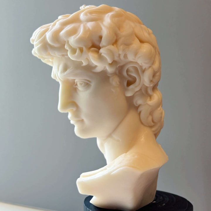 Michelangelo David Bust Candle