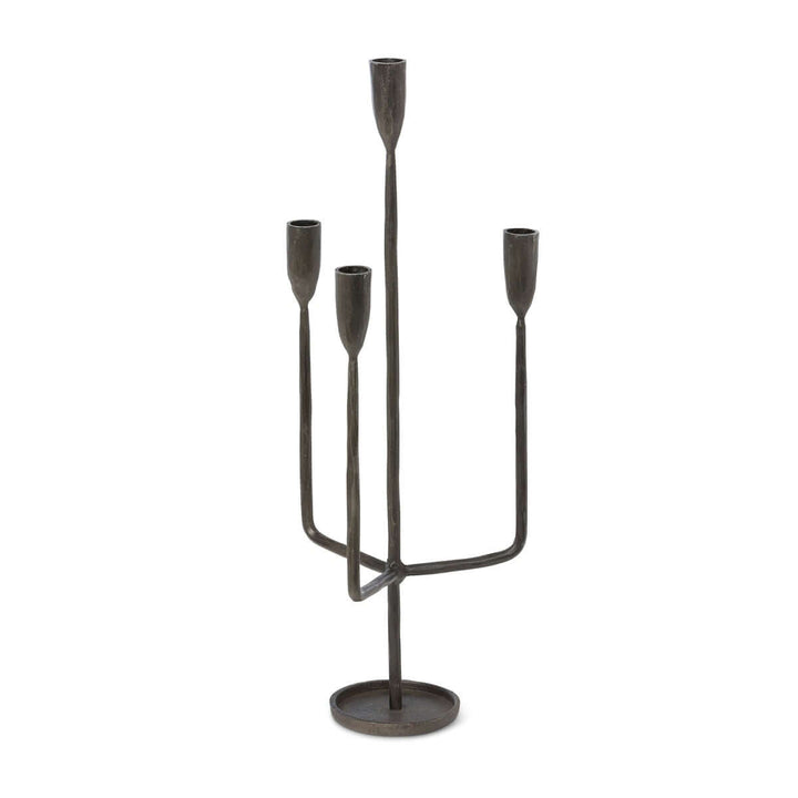 Tall Rustic Iron Candelabra