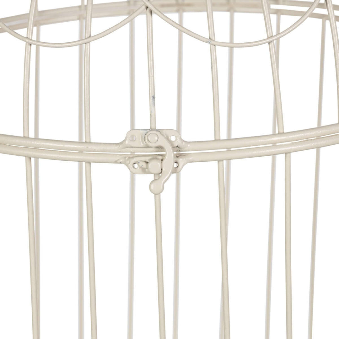 Scrollwork Birdcage Planters, Set of 2, Soft White
