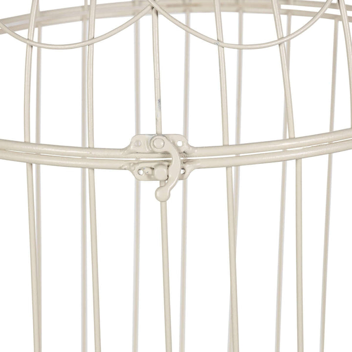 Scrollwork Birdcage Planters, Set of 2, Soft White
