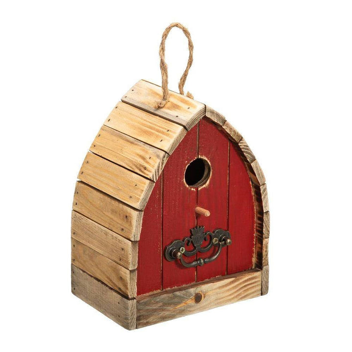 Vintage Farmhouse Red Wooden Birdhouse