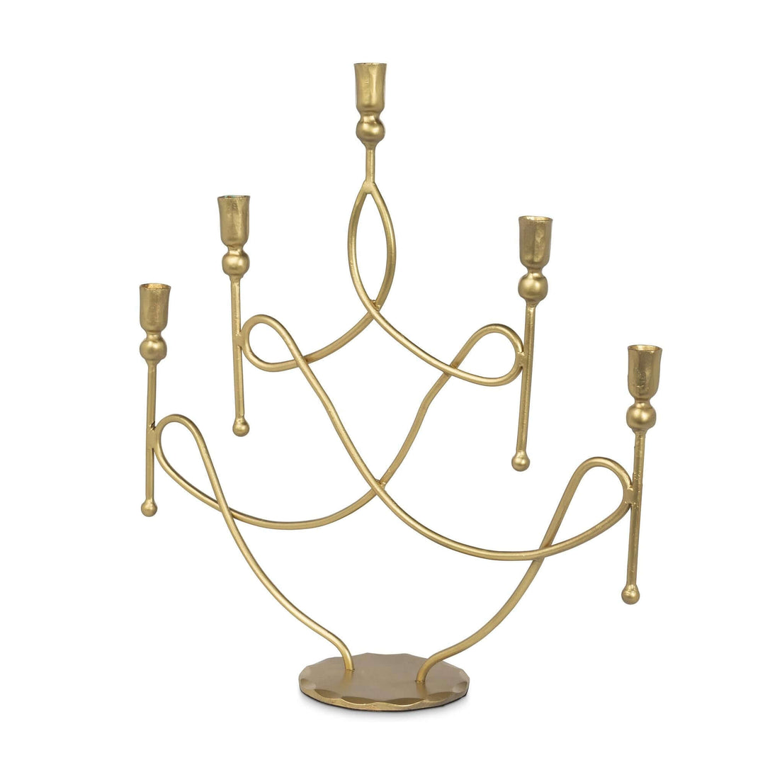 Scroll Candle Holder, 5 Arm