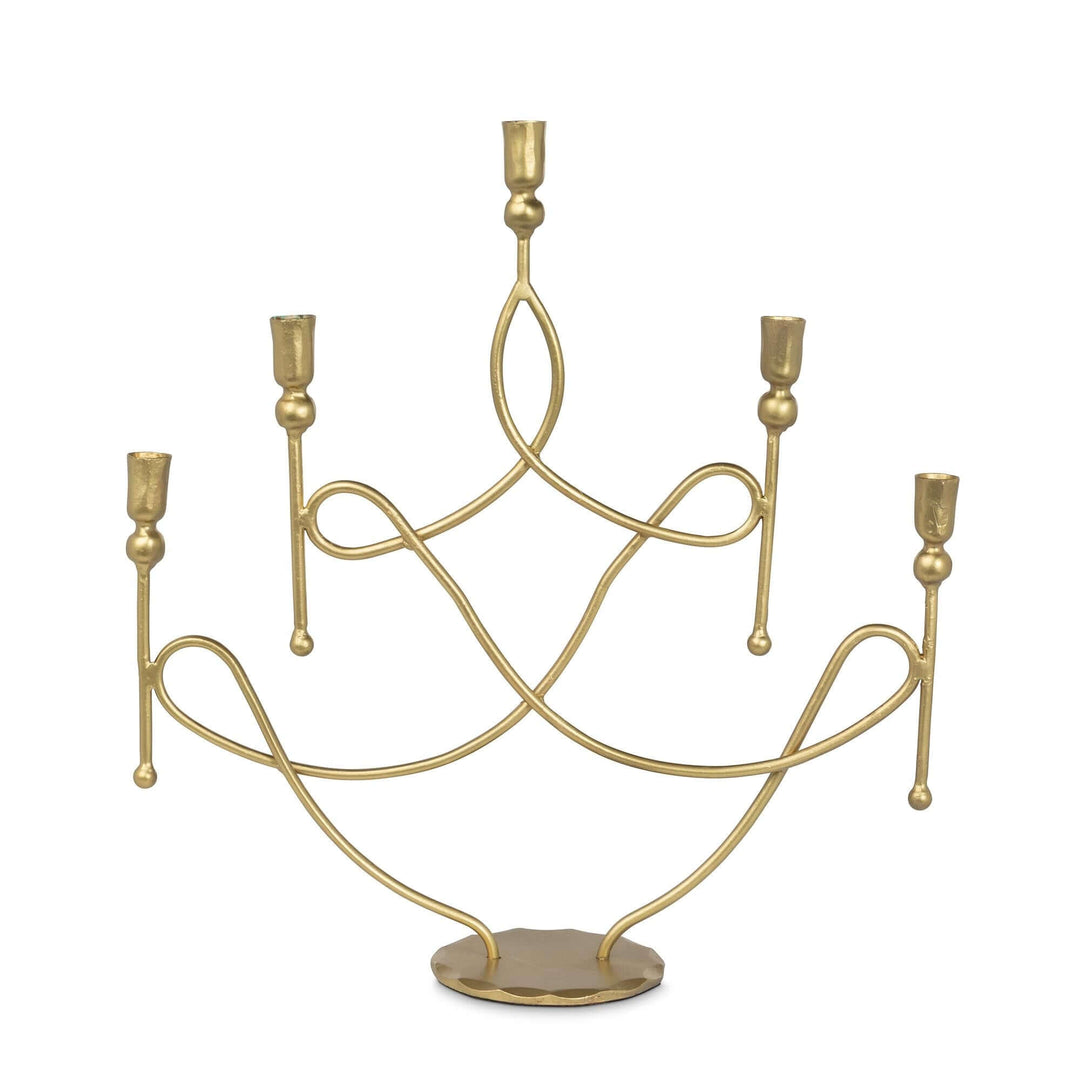 Scroll Candle Holder, 5 Arm
